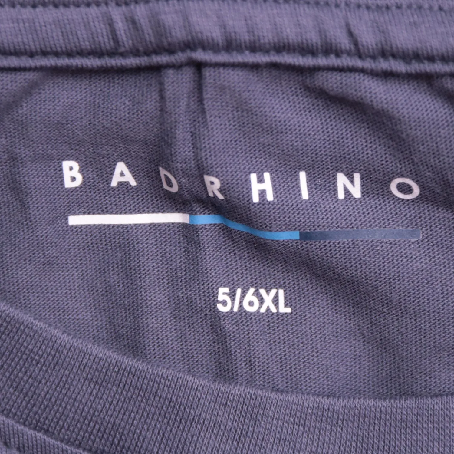 Тёмно-синяя футболка BadRhino свободного кроя, размер 66 (6XL)